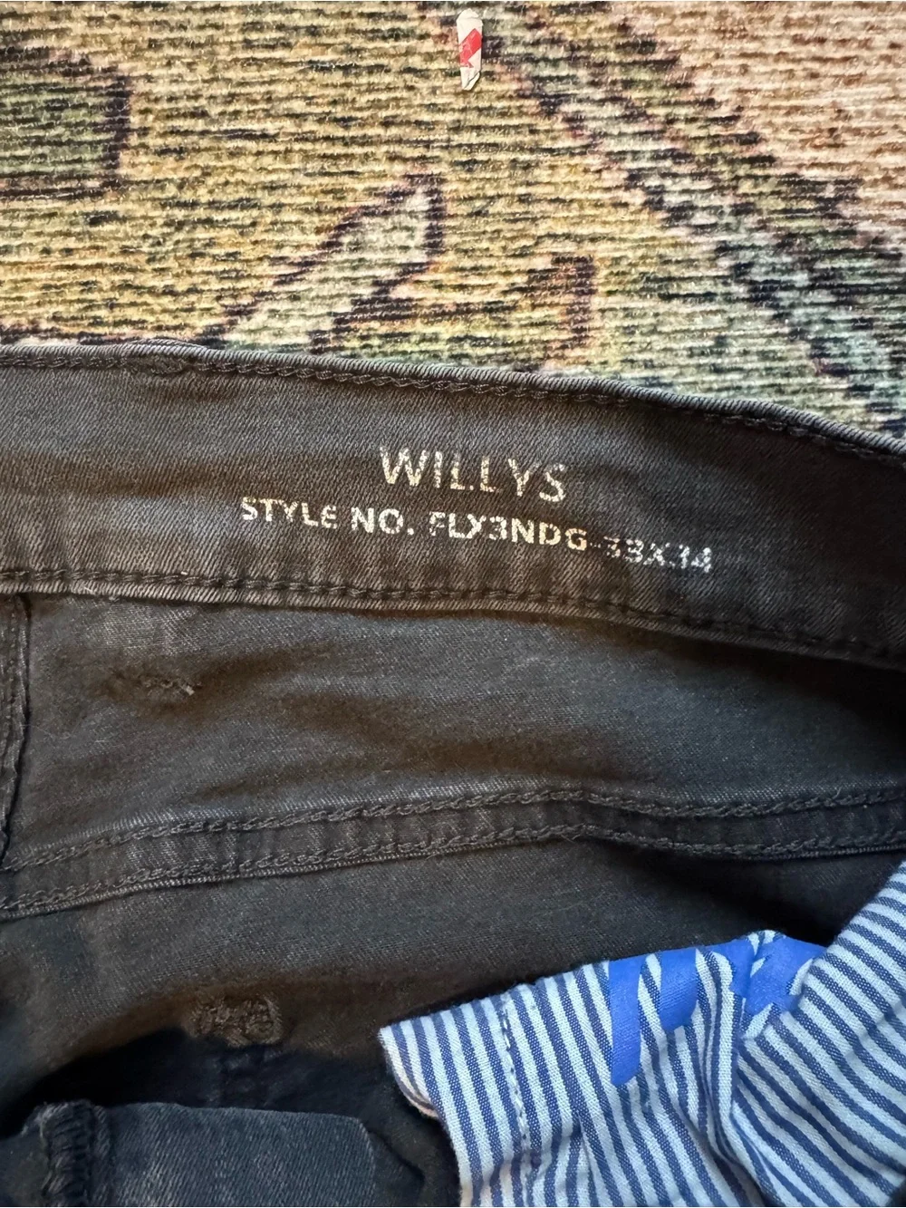 Mugsy Willys Easyknit Men's Dark Gray Slim Jeans - Classic Everyday Style 33x34